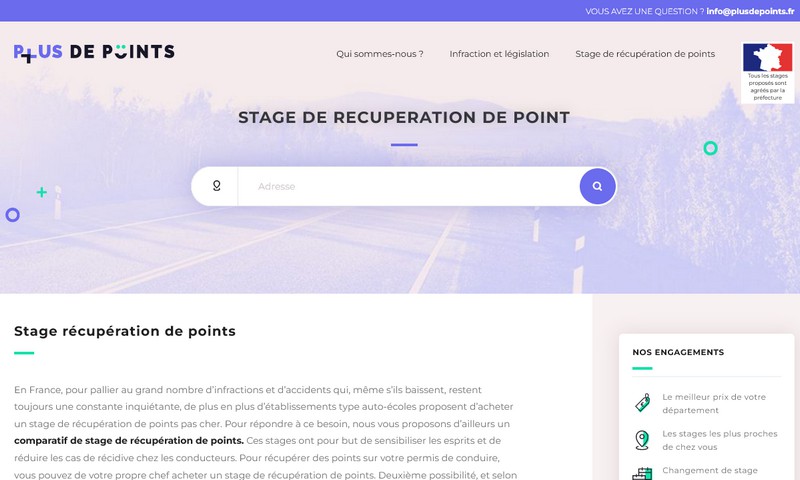 stage récupération de points permis de conduire
