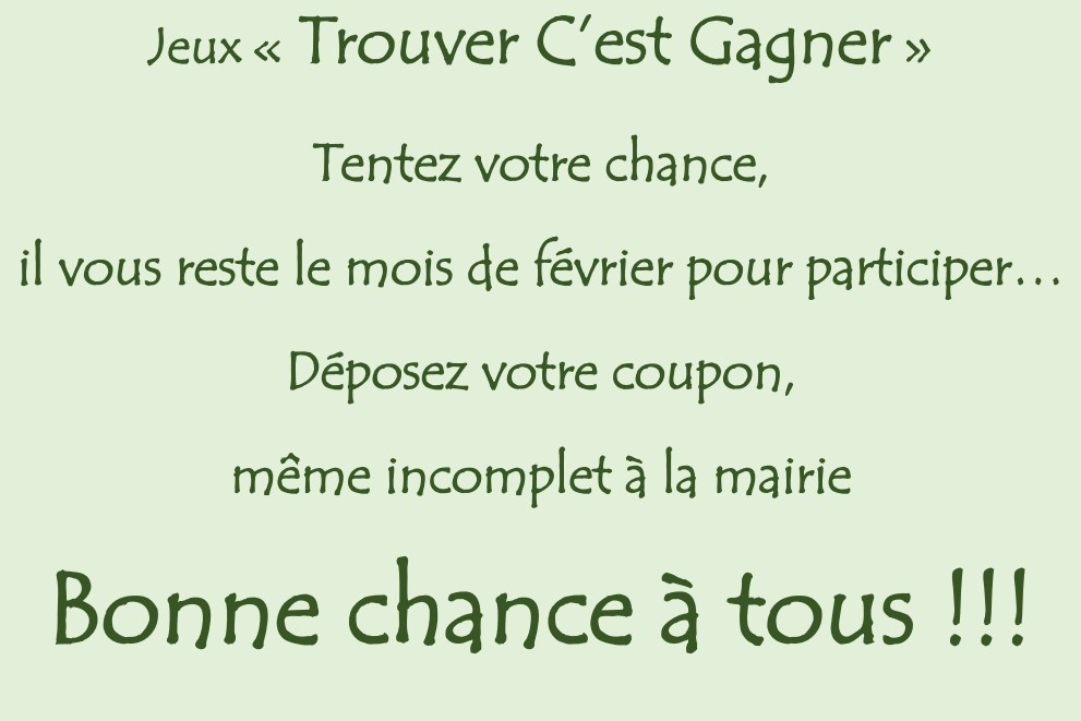 jeux trouver c'est gagner