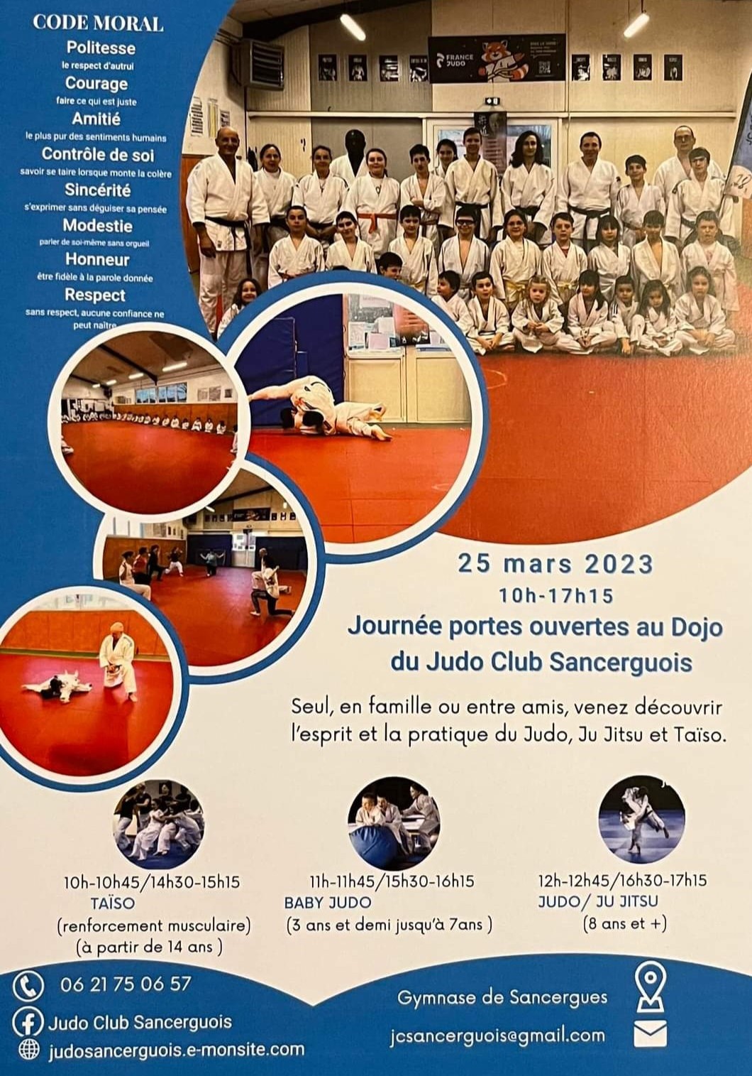 journees portes ouvertes mars 2023 Dojo