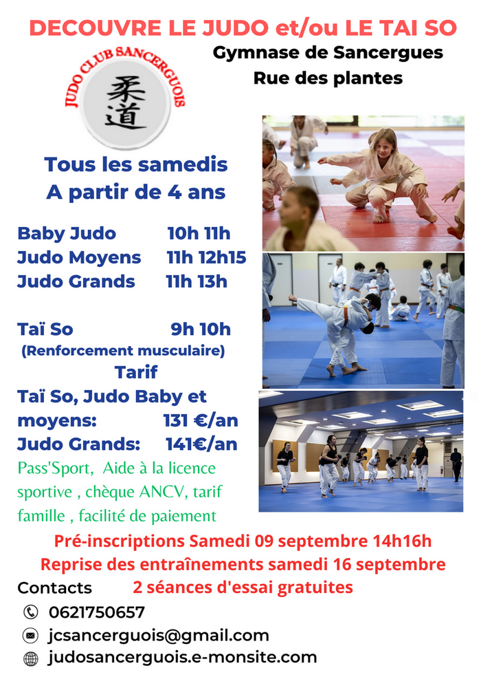 Judo Club Sancerguois Rentrée 2023
