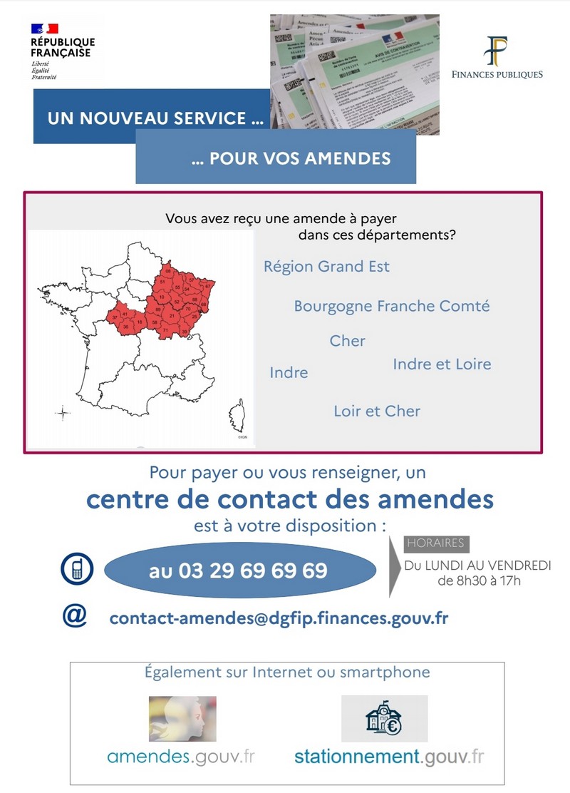nouveau service amendes