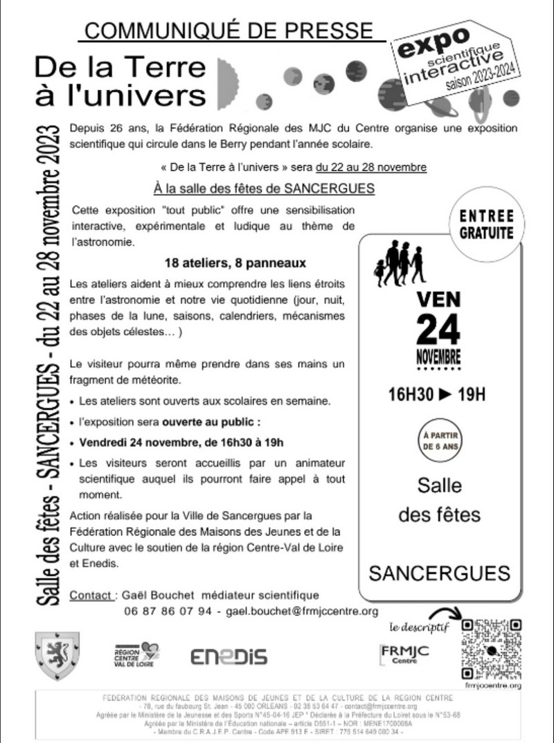 expo terre univers sancergues 2023