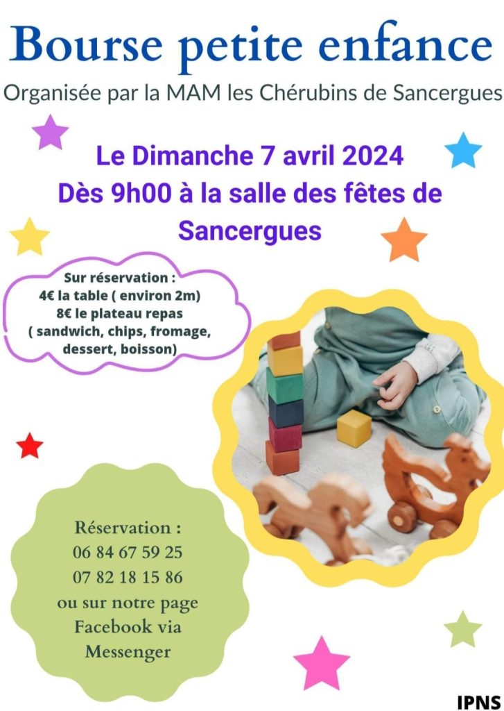 bourse petite enfance sancergues avril 2024