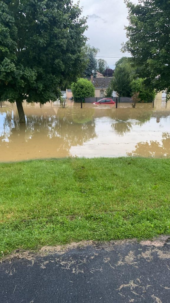 inondations Sancergues juin 2024