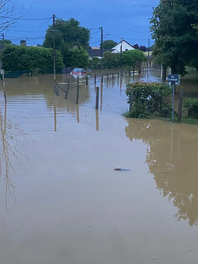 inondations Sancergues juin 2024