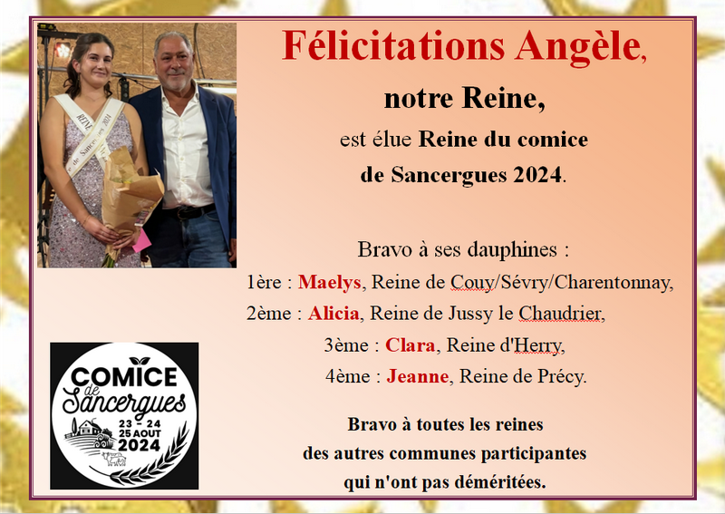 Reine comice 2024 Sancergues