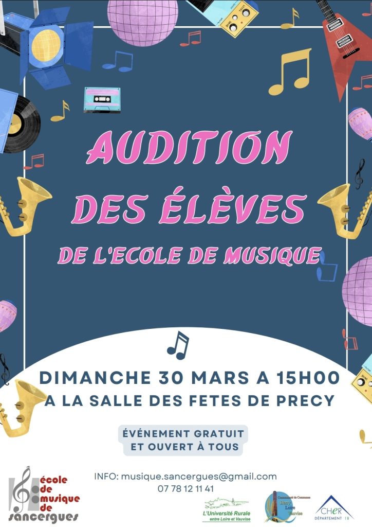 Audition des élèves de l'école de musique
