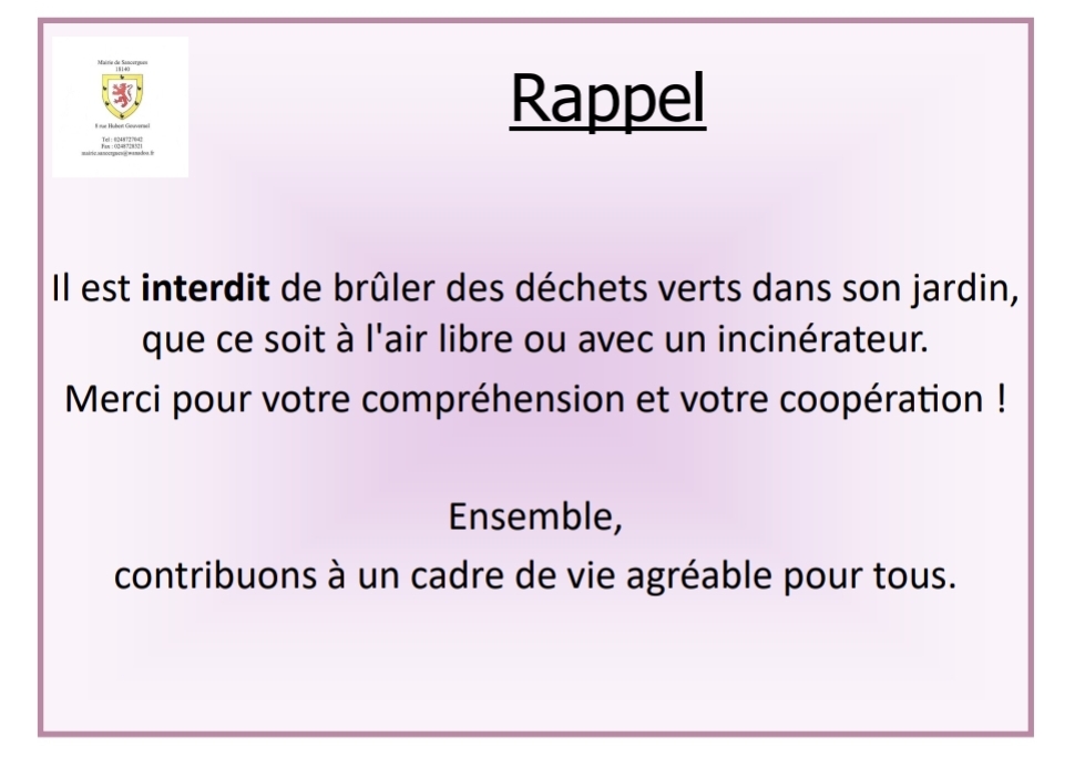interdiction brûler déchets verts
