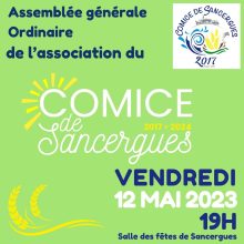 AG de l&rsquo;association Comice de Sancergues le 12 mai à 19h