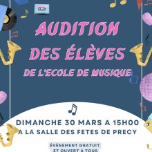 Audition des élèves de l&rsquo;école de musique